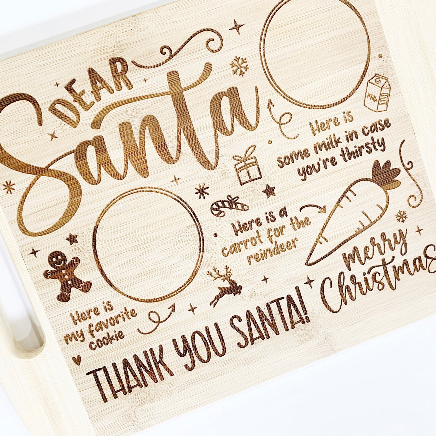Santa Cookie Treats Tray Plate