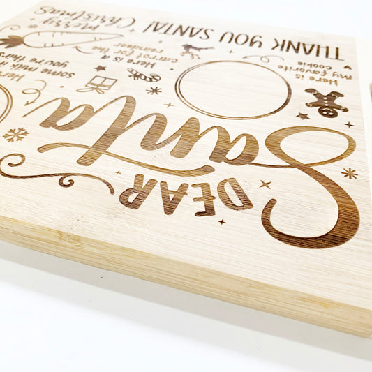 Santa Cookie Treats Tray Plate