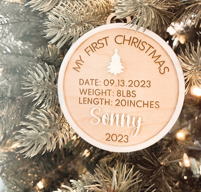 My First Christmas Ornament - Baby’s First Christmas 2023