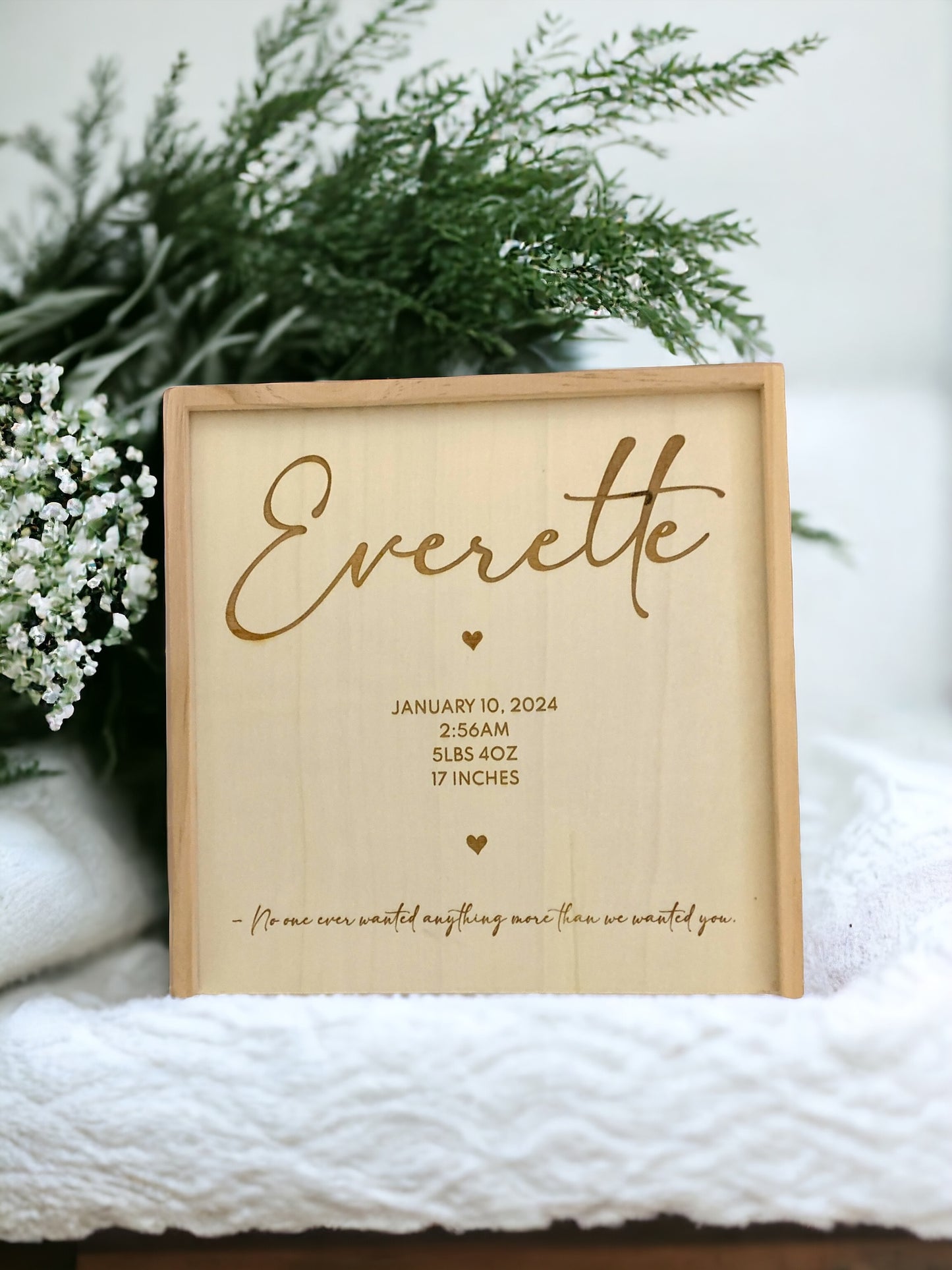 Personalized Baby Memory Keepsake Box, Gender Neutral Baby Shower Gift, Custom Newborn Gift, Unique New Baby Gift, Baby Girl, Baby Boy Gift