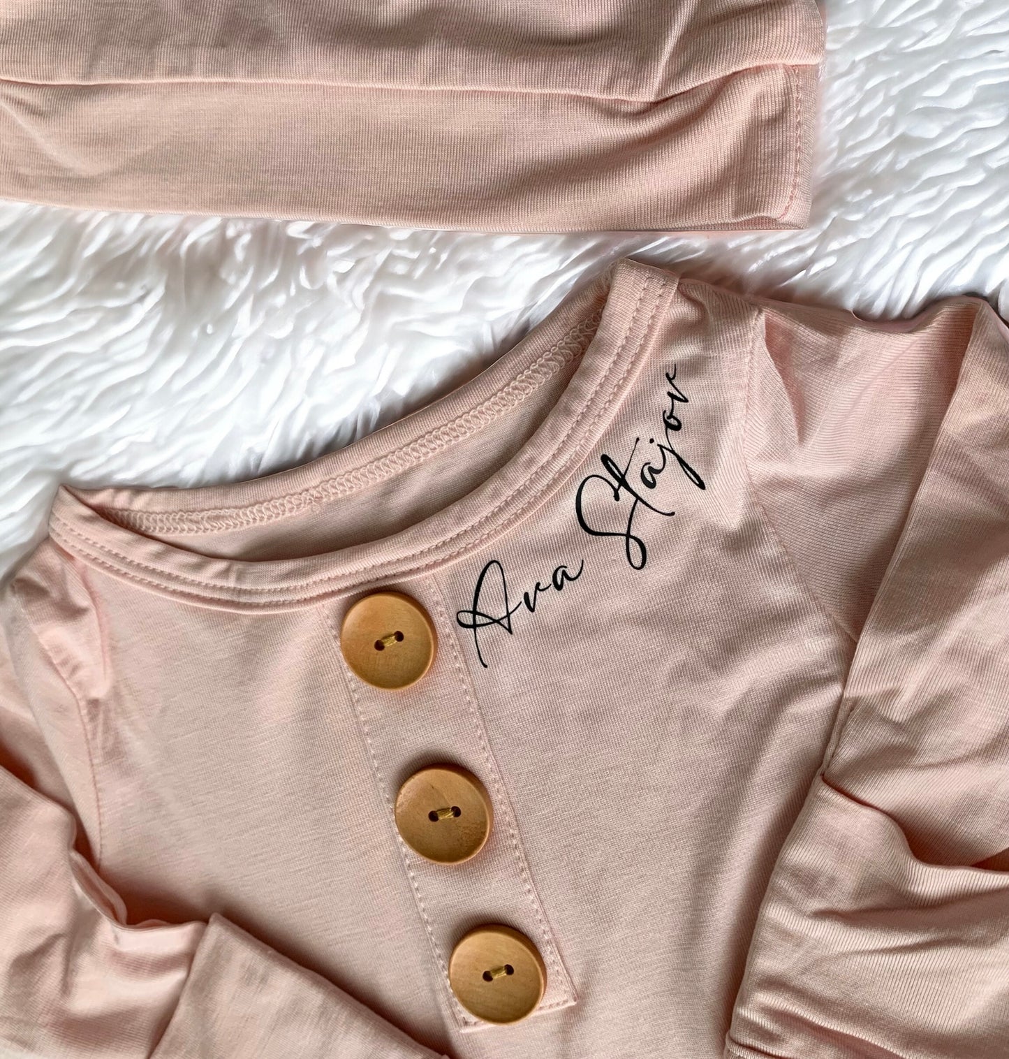 Custom Newborn Baby Knot Gown