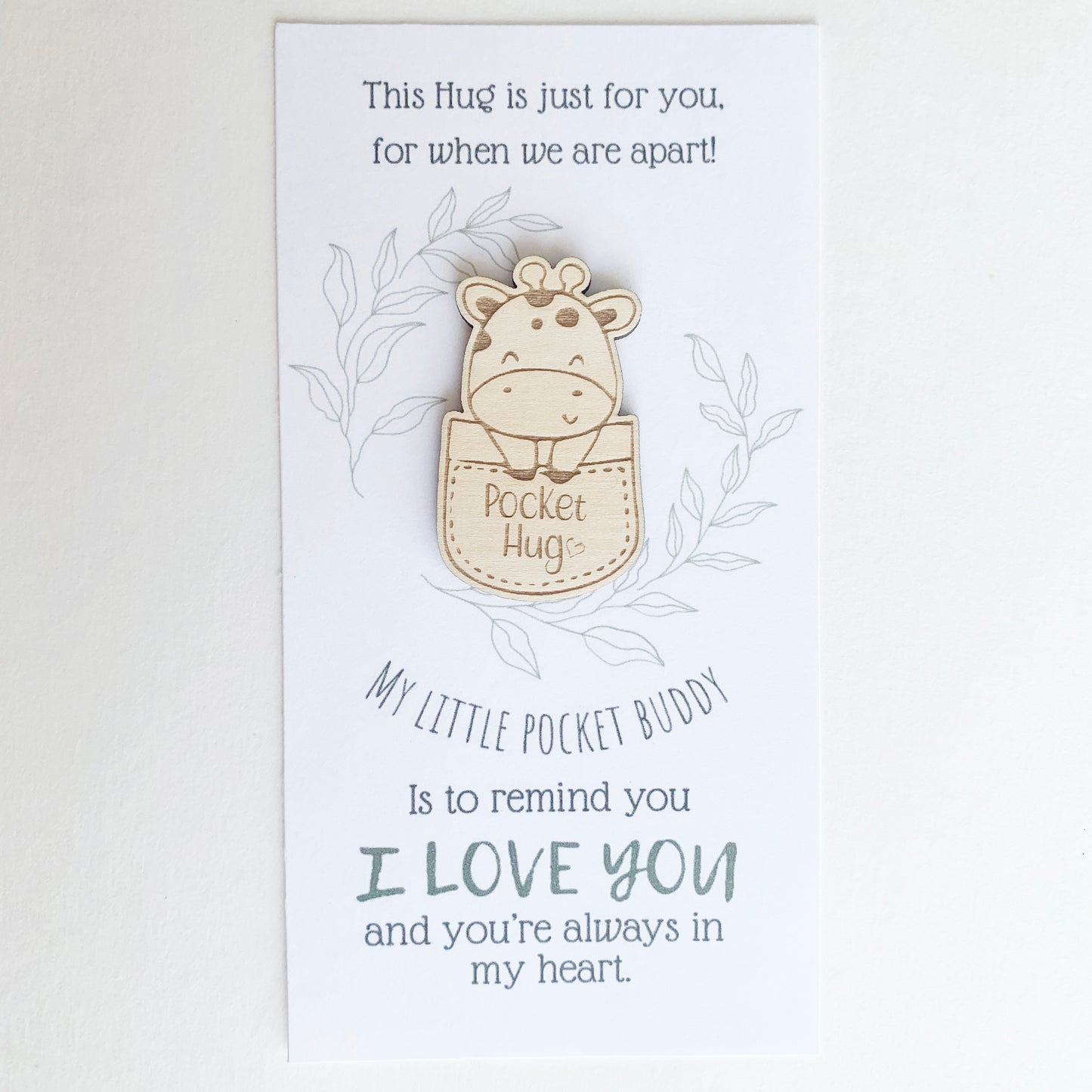 Pocket Pal Hug, Child Separation Anxiety gift, Pocket Friend, Pocket Pet