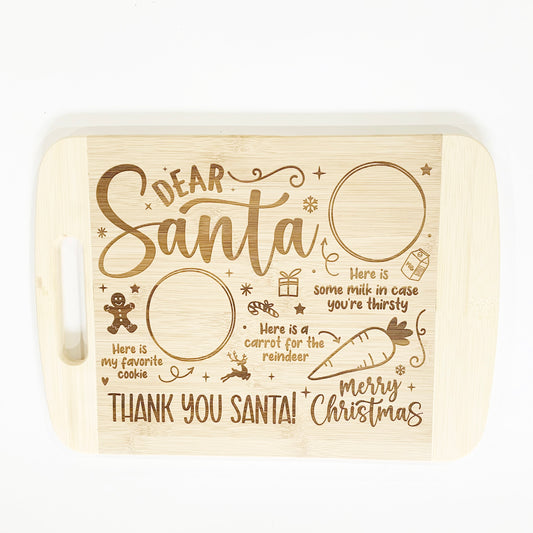 Santa Cookie Treats Tray Plate