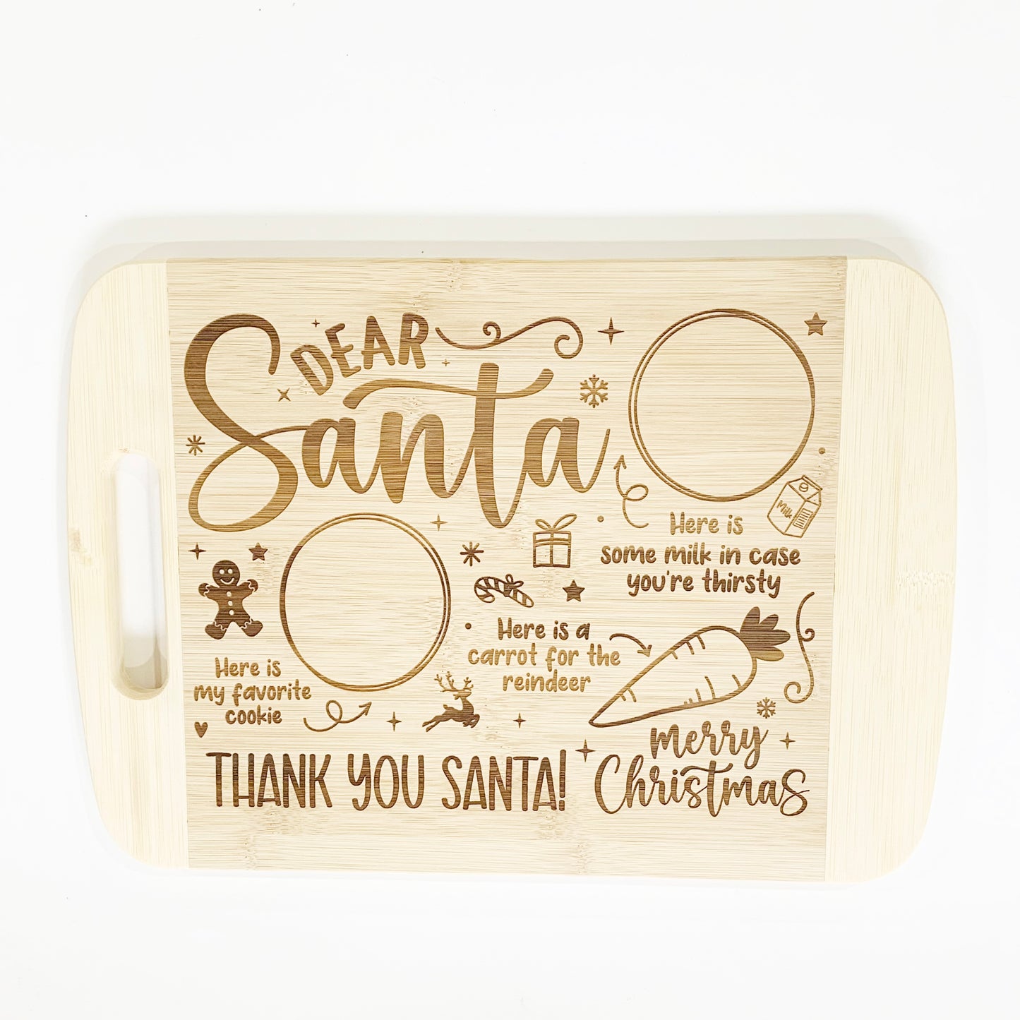 Santa Cookie Treats Tray Plate