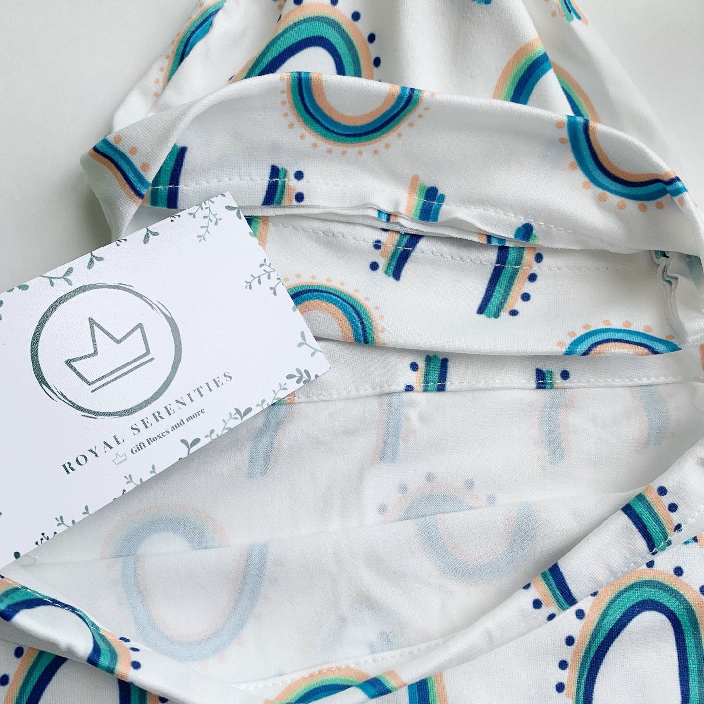 Baby Swaddle sack - Green Rainbow
