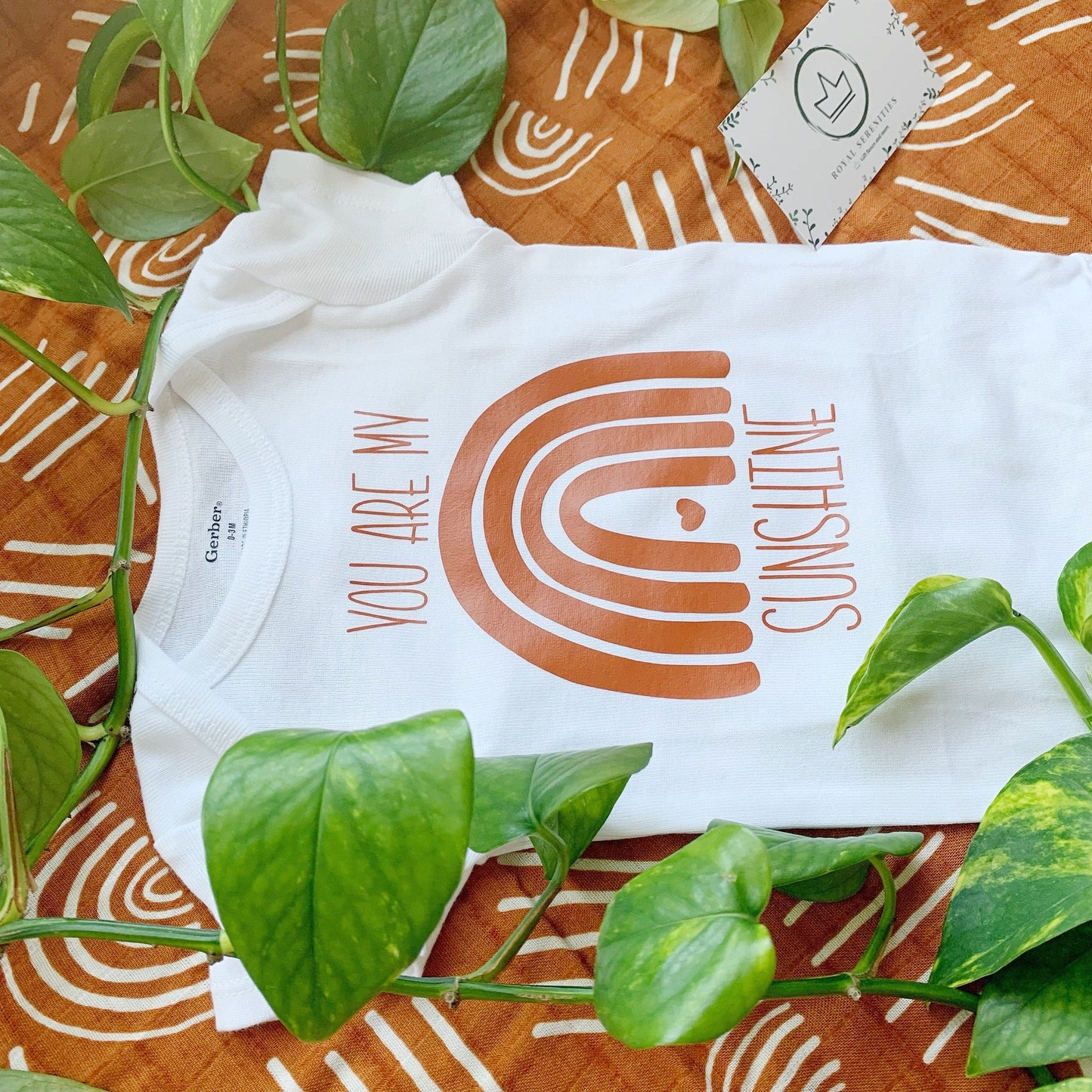 You are my Sunshine baby onesie® - Rainbow Baby Boho Gift