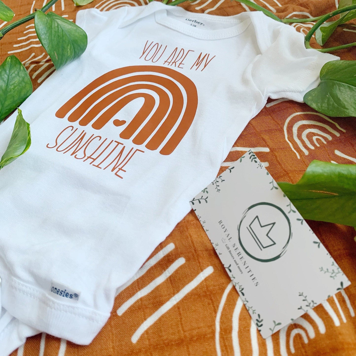 You are my Sunshine baby onesie® - Rainbow Baby Boho Gift