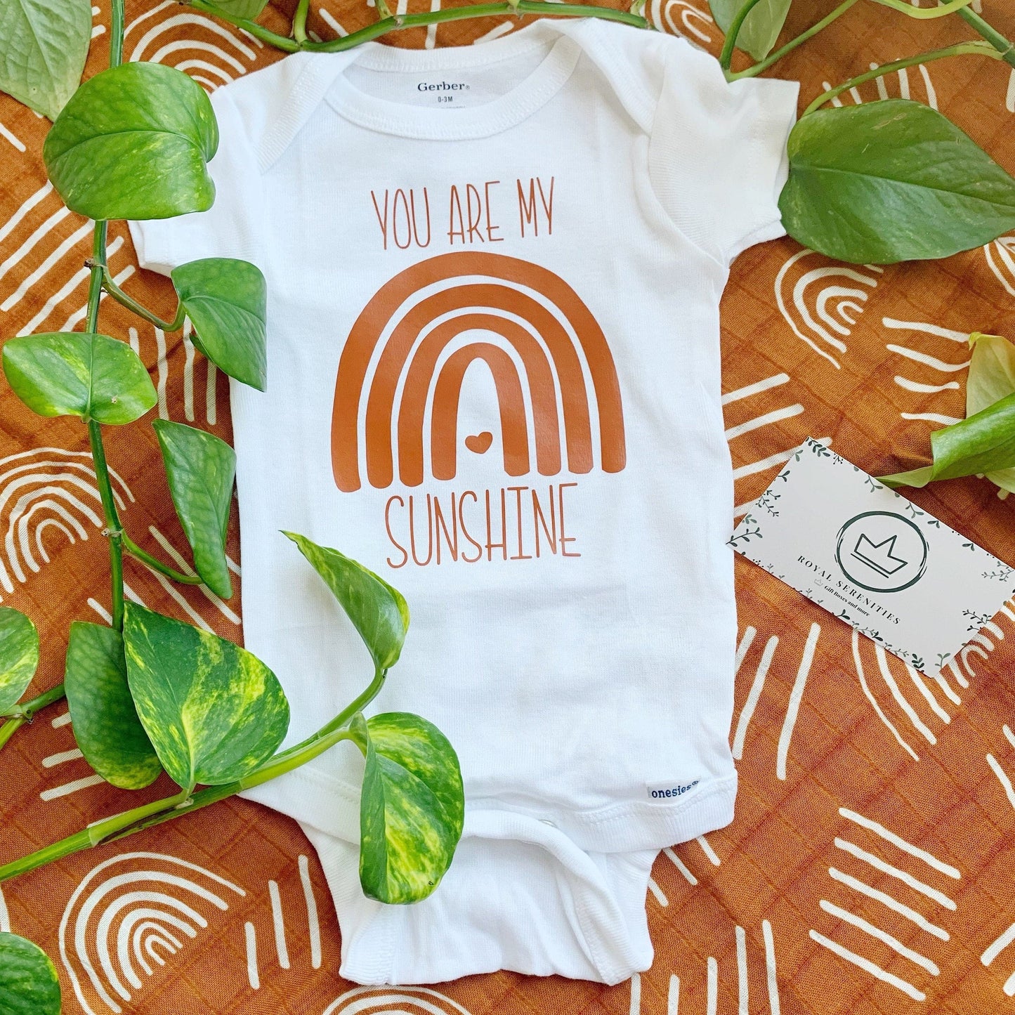 You are my Sunshine baby onesie® - Rainbow Baby Boho Gift