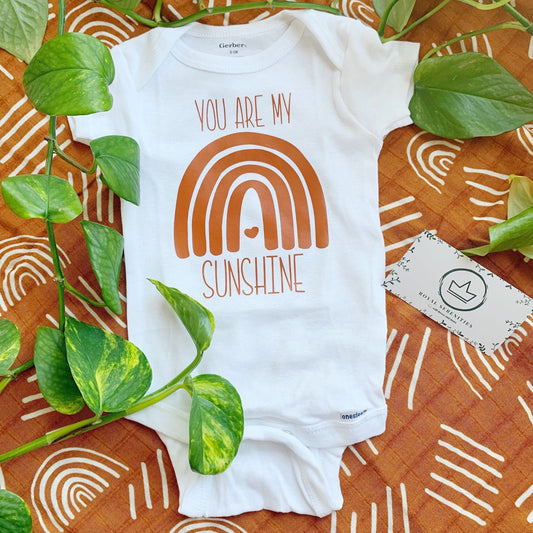 You are my Sunshine baby onesie® - Rainbow Baby Boho Gift