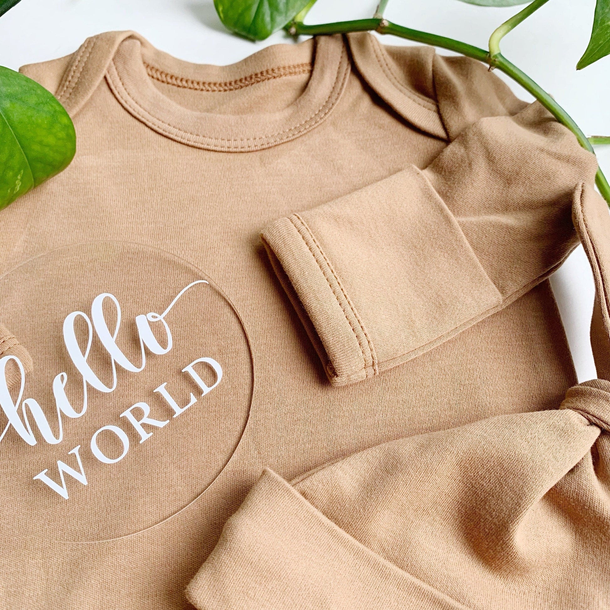Custom Knotted Baby Gown - Gender Neutral.