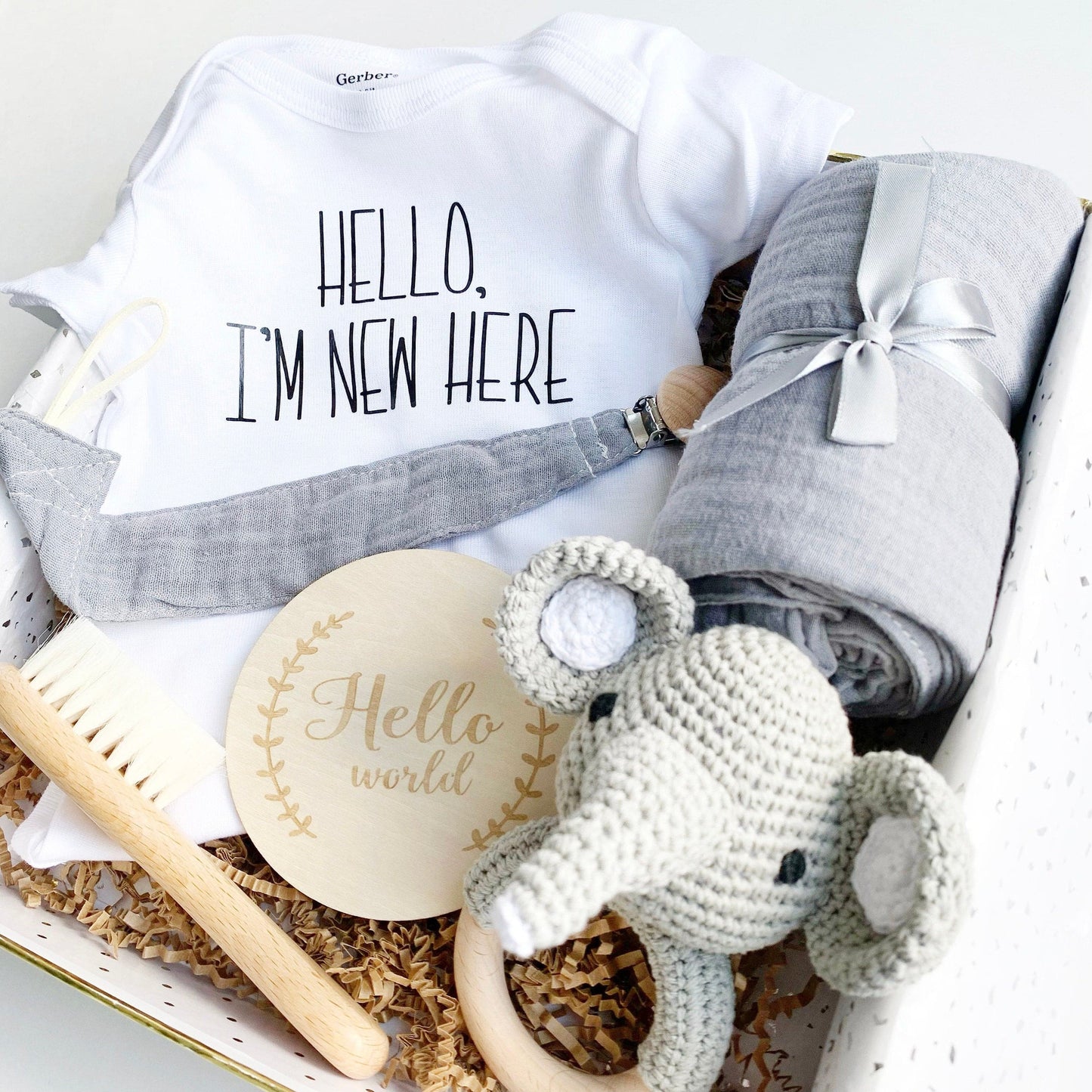 Baby Gift Box, Gender Neutral Baby Gift, Baby Shower Gift Basket, Baby Girl Gift, Baby Boy Gift, New Baby Gift Set, Newborn Gift, Present.