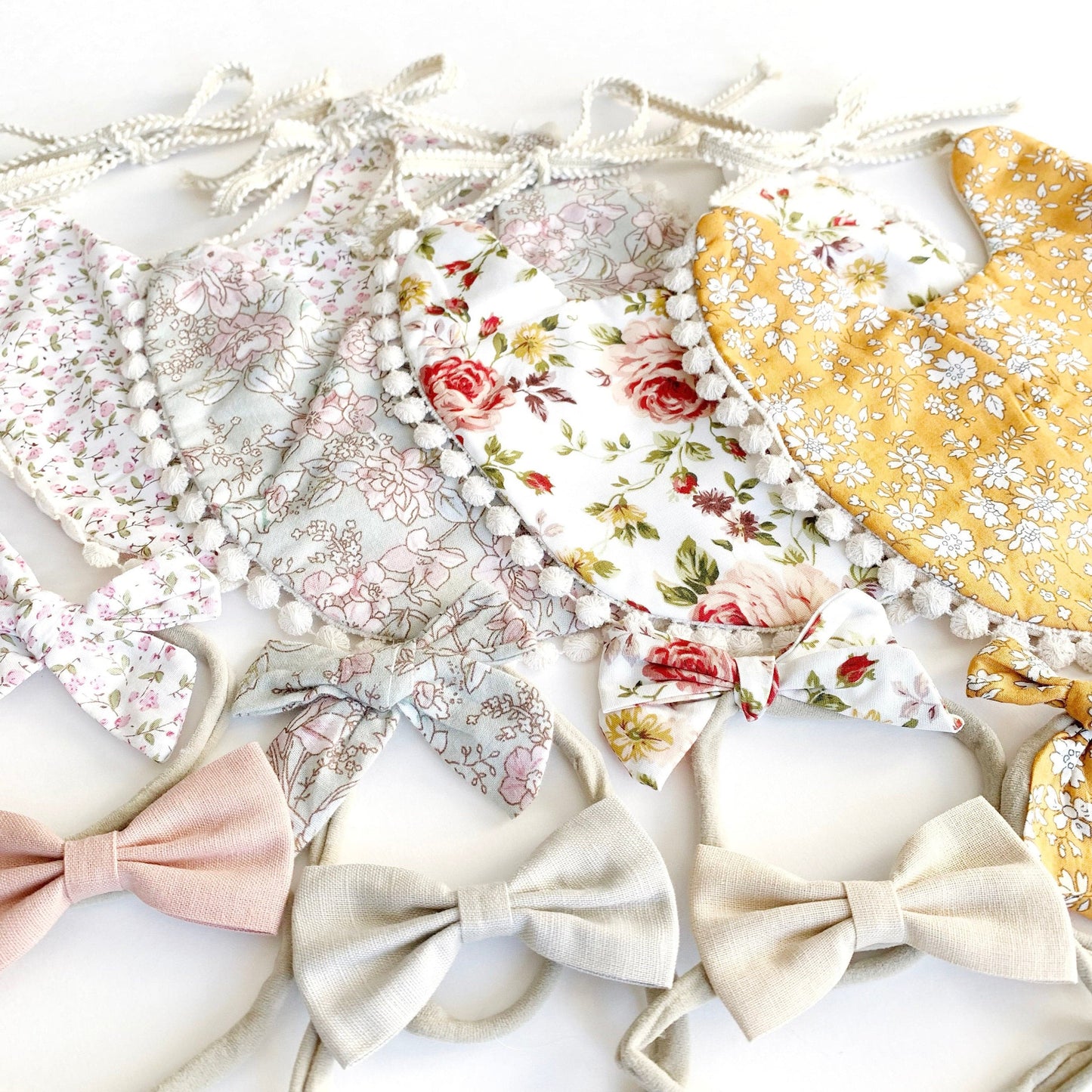 Vintage Boho Baby Bib.