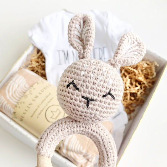Baby Gift Box, Gender Neutral Baby Gift, New Baby Gift, Rainbow Baby Gift, Baby Shower Gift, Boho style, Newborn Gift, Woodland, Fawn.