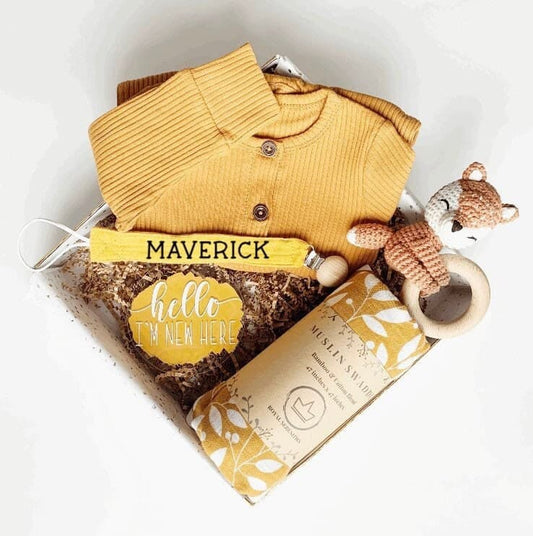 Baby Gift Box, Baby Gift Set, Baby Shower Gift, gender neutral, New Baby Gift basket, Unisex Baby Gift, baby boy gift, baby girl gift, Boho.