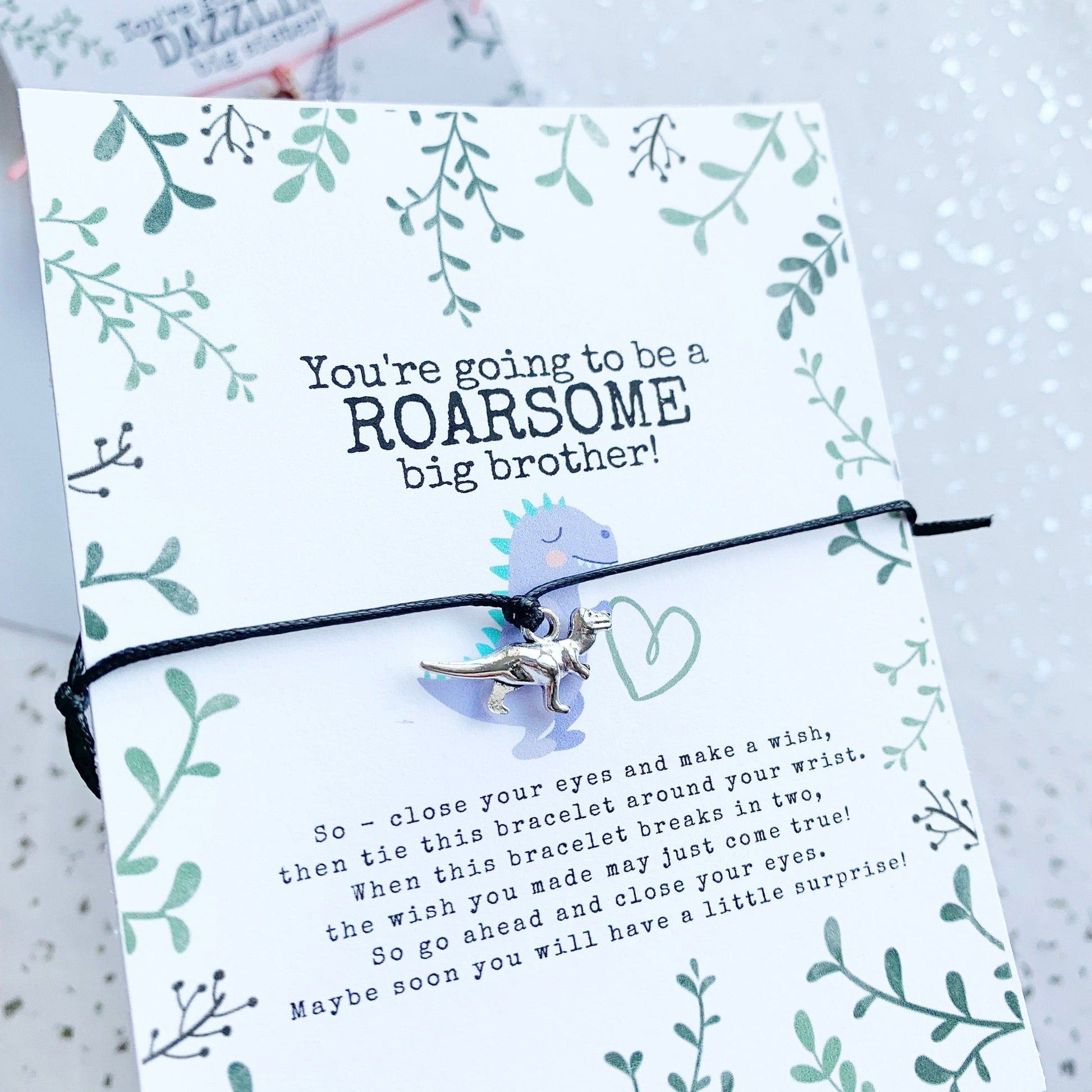 Big Sister Gift, Big Brother Gift, New Sibling Gift, Promoted to Big Sister, Promoted to Big Brother, Baby Announcement, Wish Bracelet,.