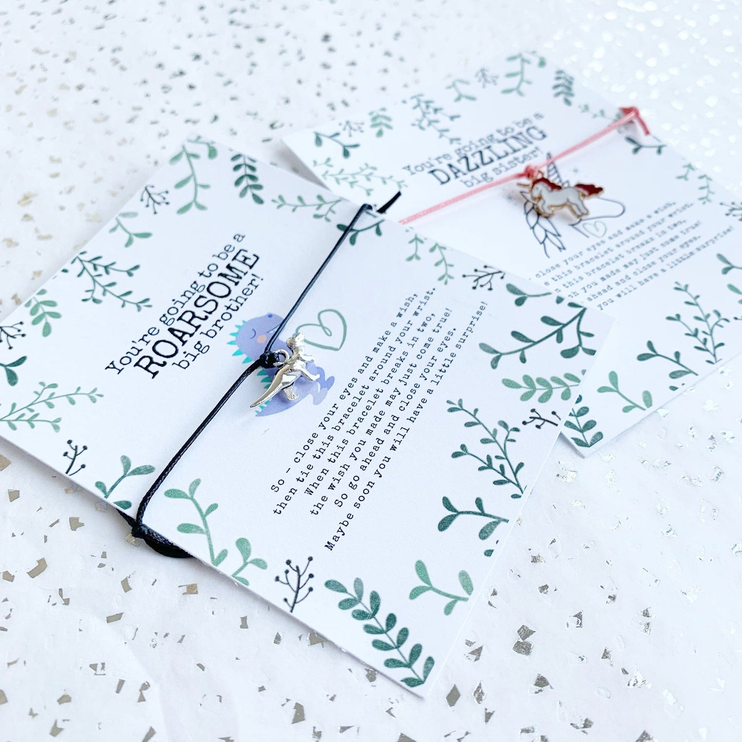 Big Sister Gift, Big Brother Gift, New Sibling Gift, Promoted to Big Sister, Promoted to Big Brother, Baby Announcement, Wish Bracelet,.