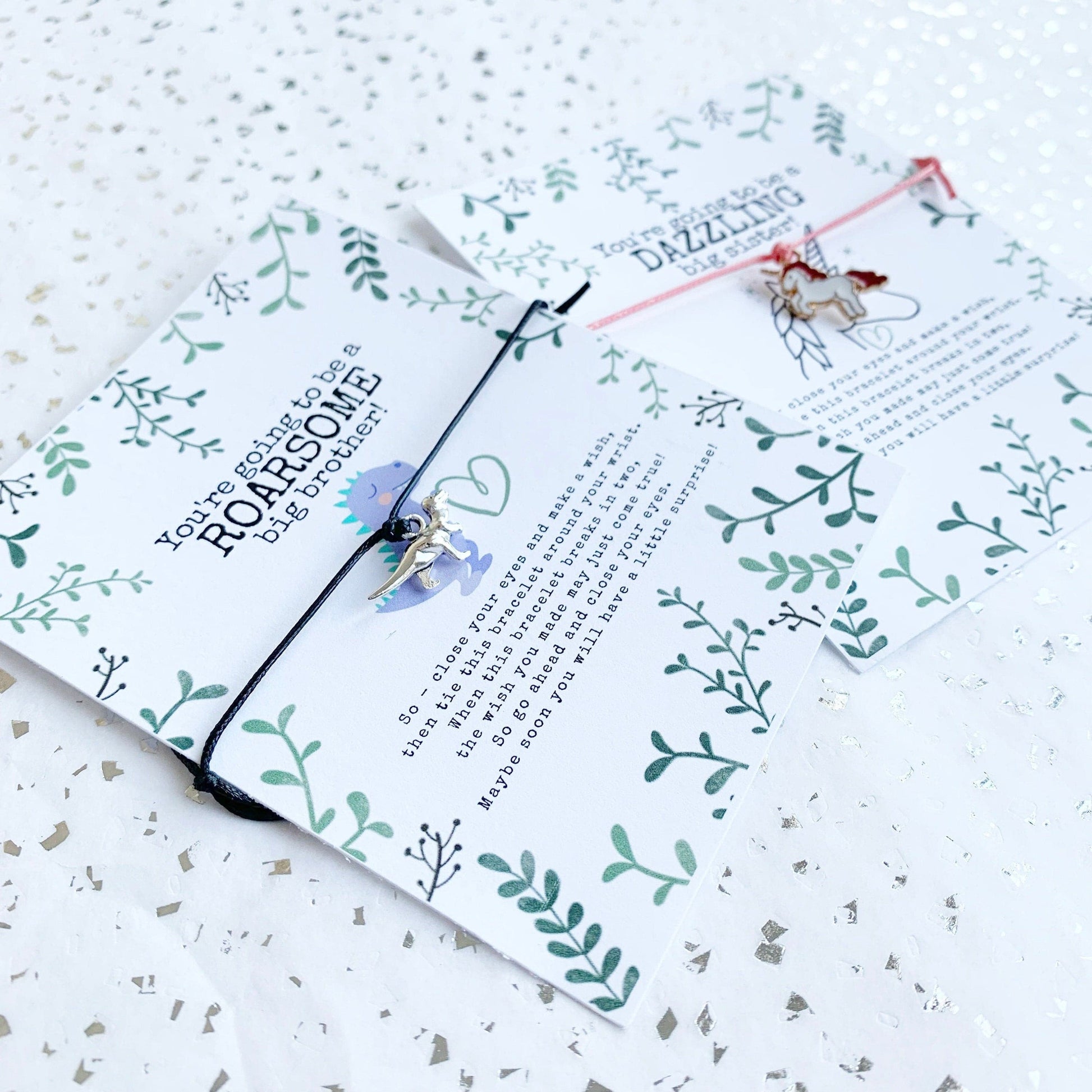 Big Sister Gift, Big Brother Gift, New Sibling Gift, Promoted to Big Sister, Promoted to Big Brother, Baby Announcement, Wish Bracelet,.