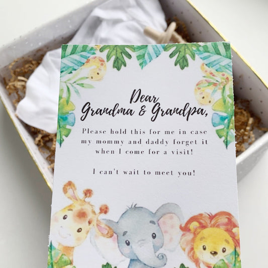 Pregnancy Announcement for Grandparent, Aunt, Uncle, Family, Friends and Godparents - Personalized.