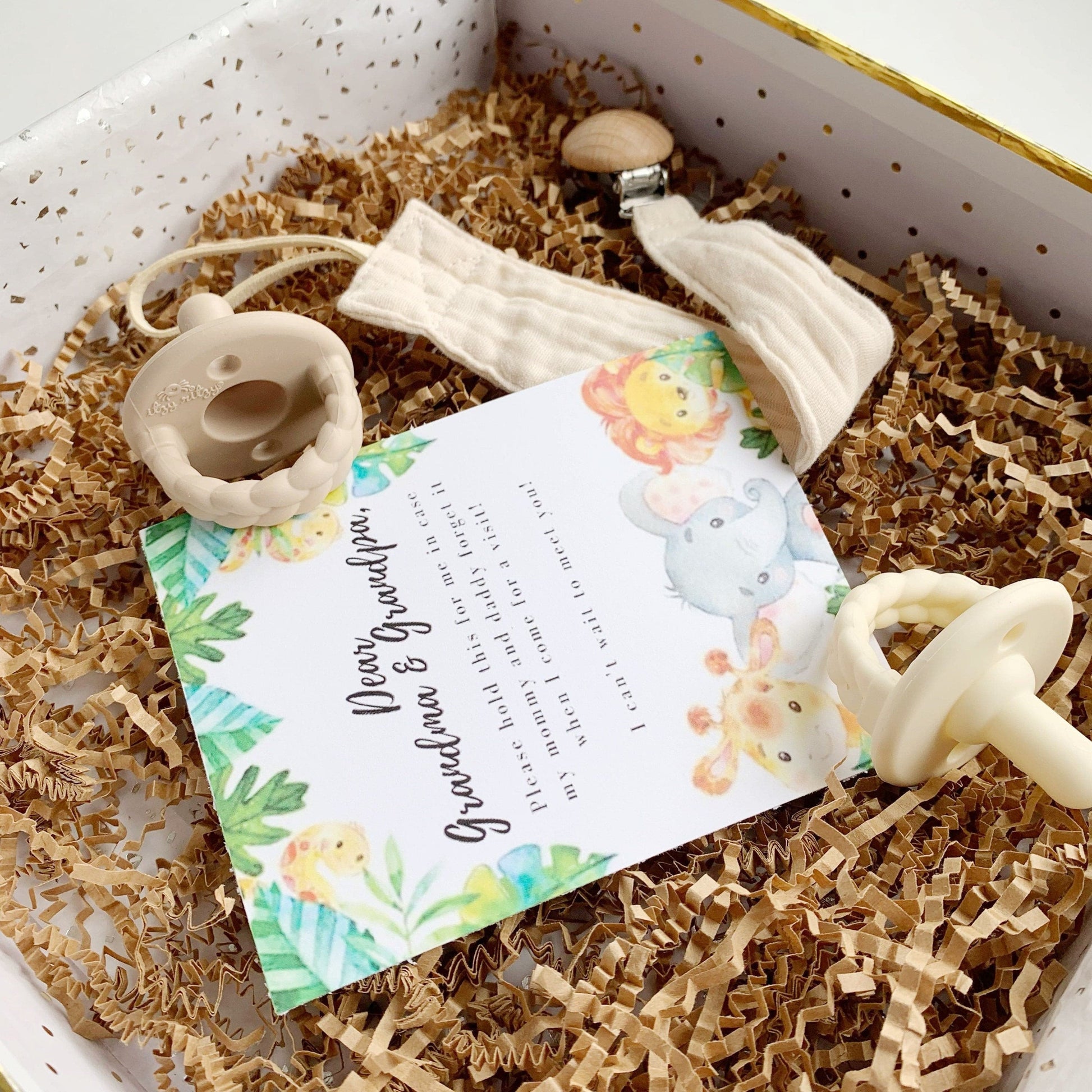 Pregnancy Announcement for Grandparent, Aunt, Uncle, Family, Friends and Godparents - Personalized.