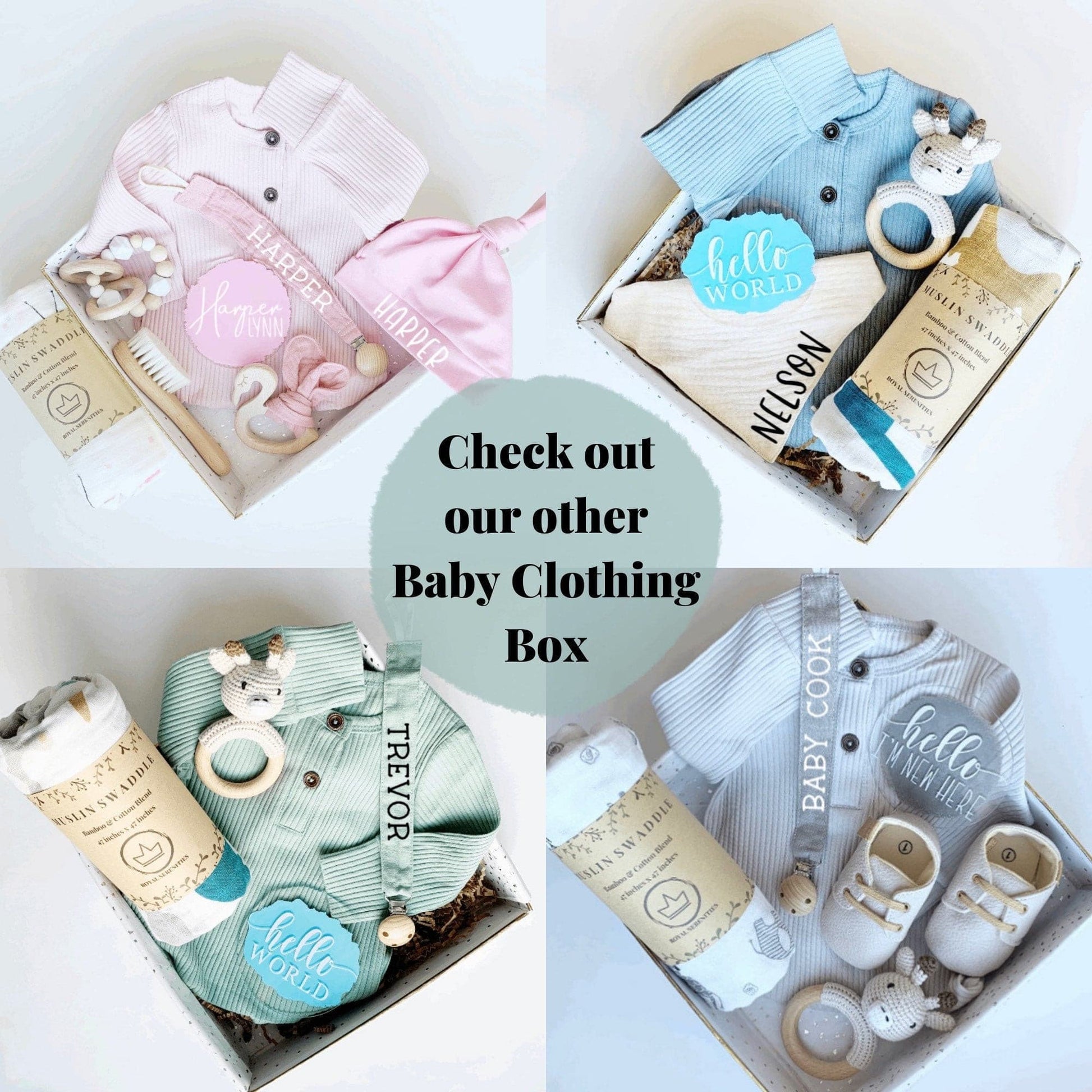 Baby Gift Box, Baby Gift Set, Baby Shower Gift, gender neutral, New Baby Gift basket, Unisex Baby Gift, baby boy gift, baby girl gift, Boho.