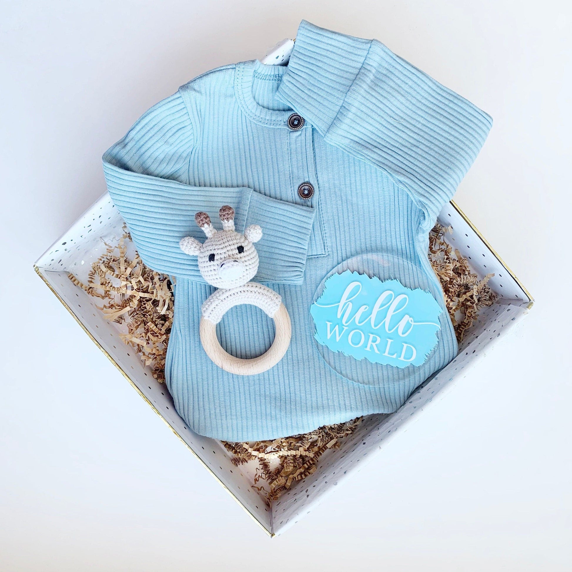 Baby Gift Box, Boy Baby Gift, Baby Shower Gift Basket, Gender Reveal kit, Baby Boy Present, New Baby Gift Set, Newborn Gift box, announce.