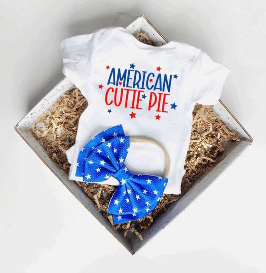 Independence Day - Red, White and Blue Baby Gift Box