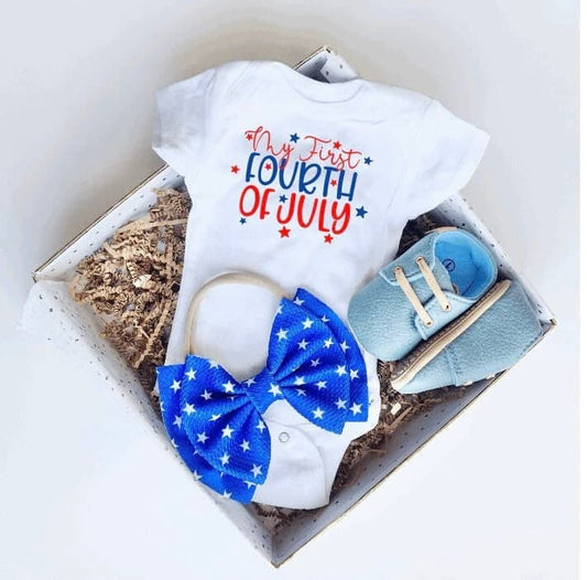 Independence Day - Red, White and Blue Baby Gift Box