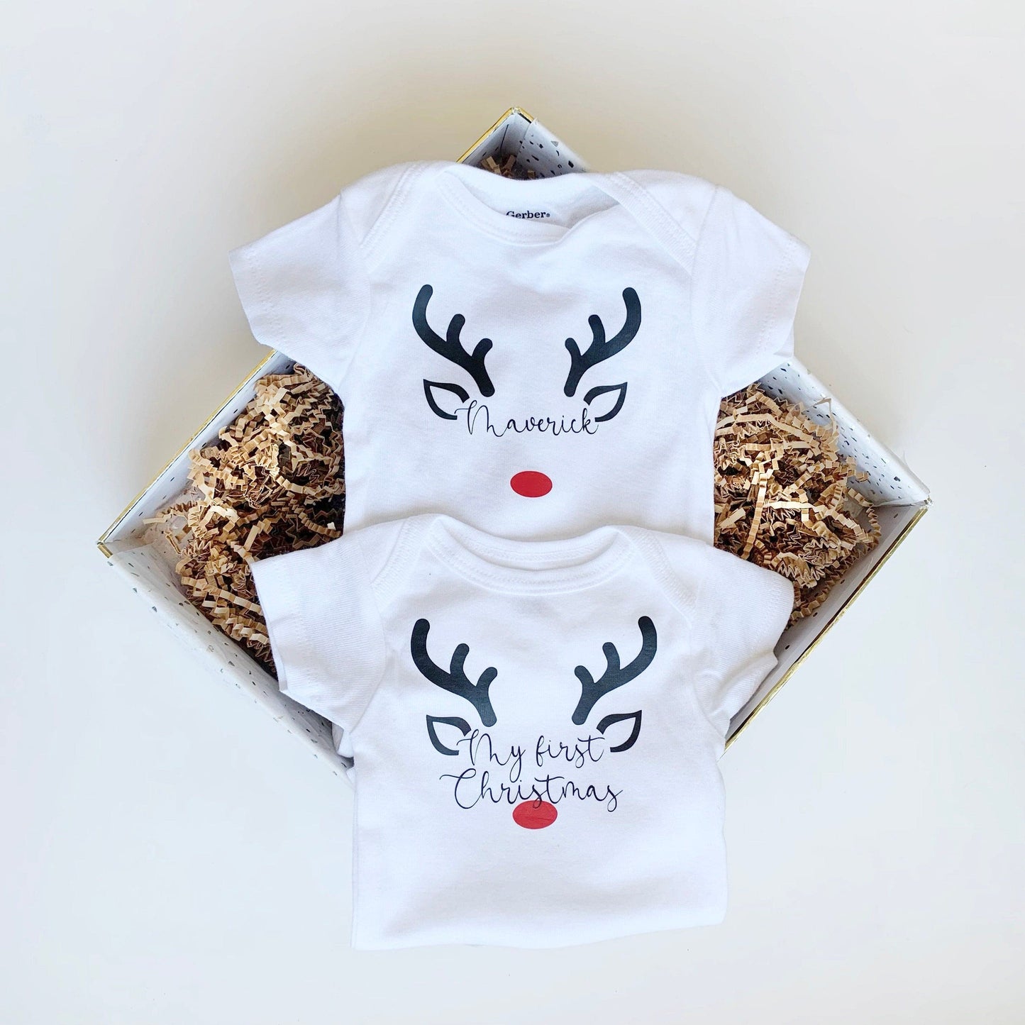 Baby’s First Christmas Outfit - Custom Buffalo Plaid