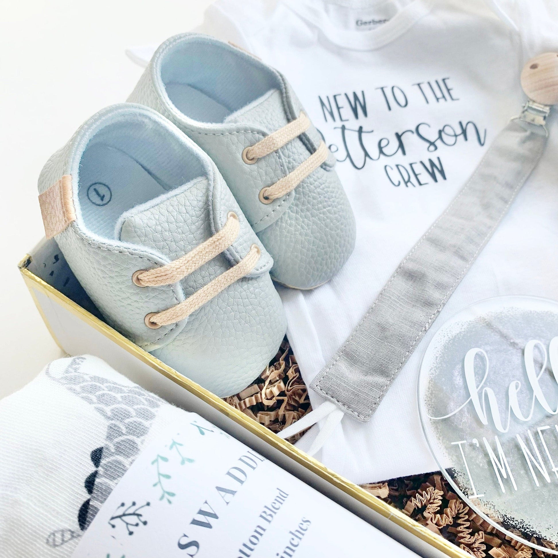 Elephant Baby Gift - Gender Neutral Grey.