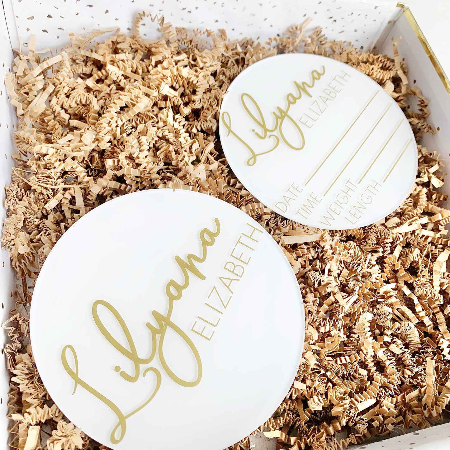 Personalized Baby Name Announcement Disk Sign, Newborn Baby Birth Stat Sign, Newborn Photo Prop, Baby Arrival, Pregnancy Birth Announcement