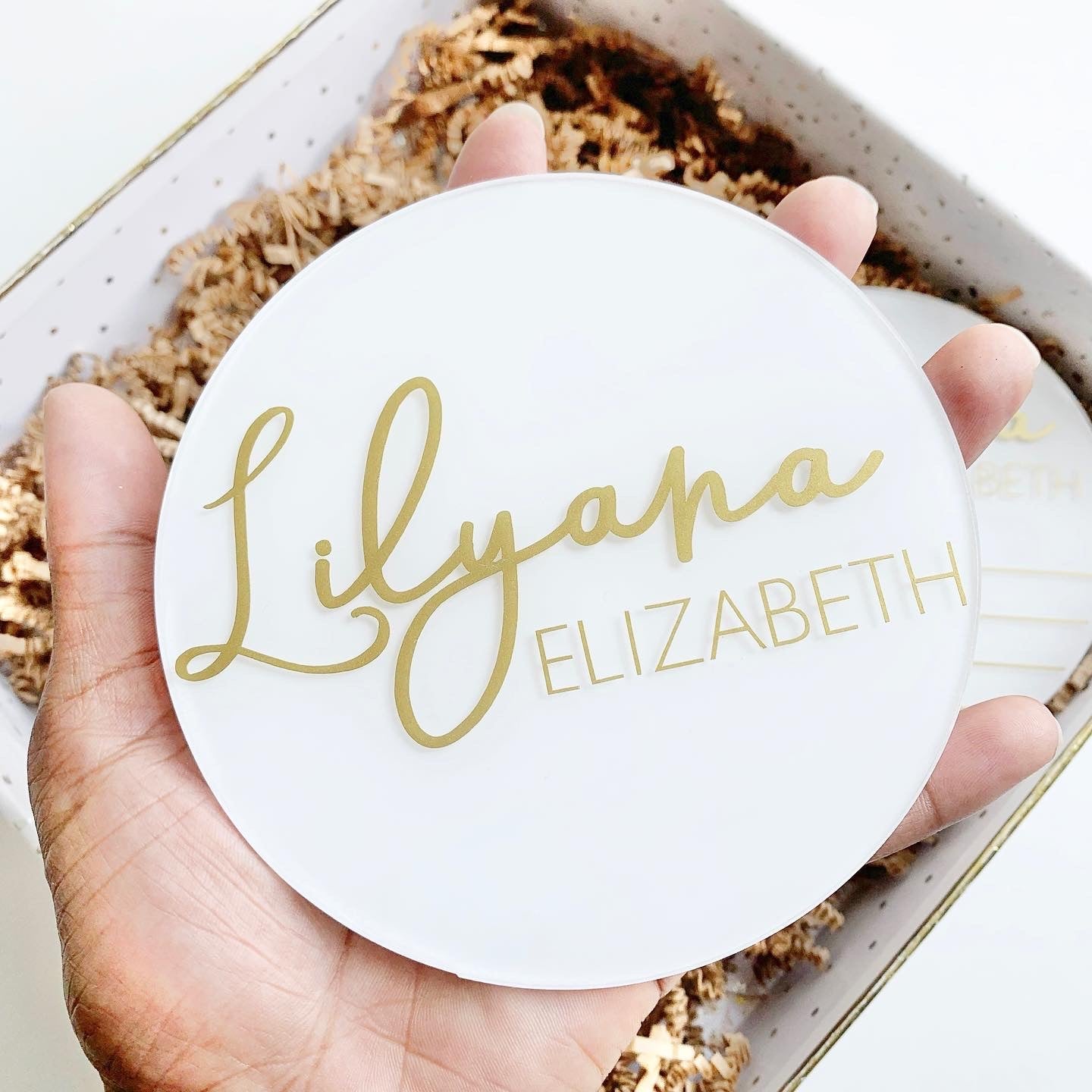 Personalized Baby Birth Disc - Acrylic Sign