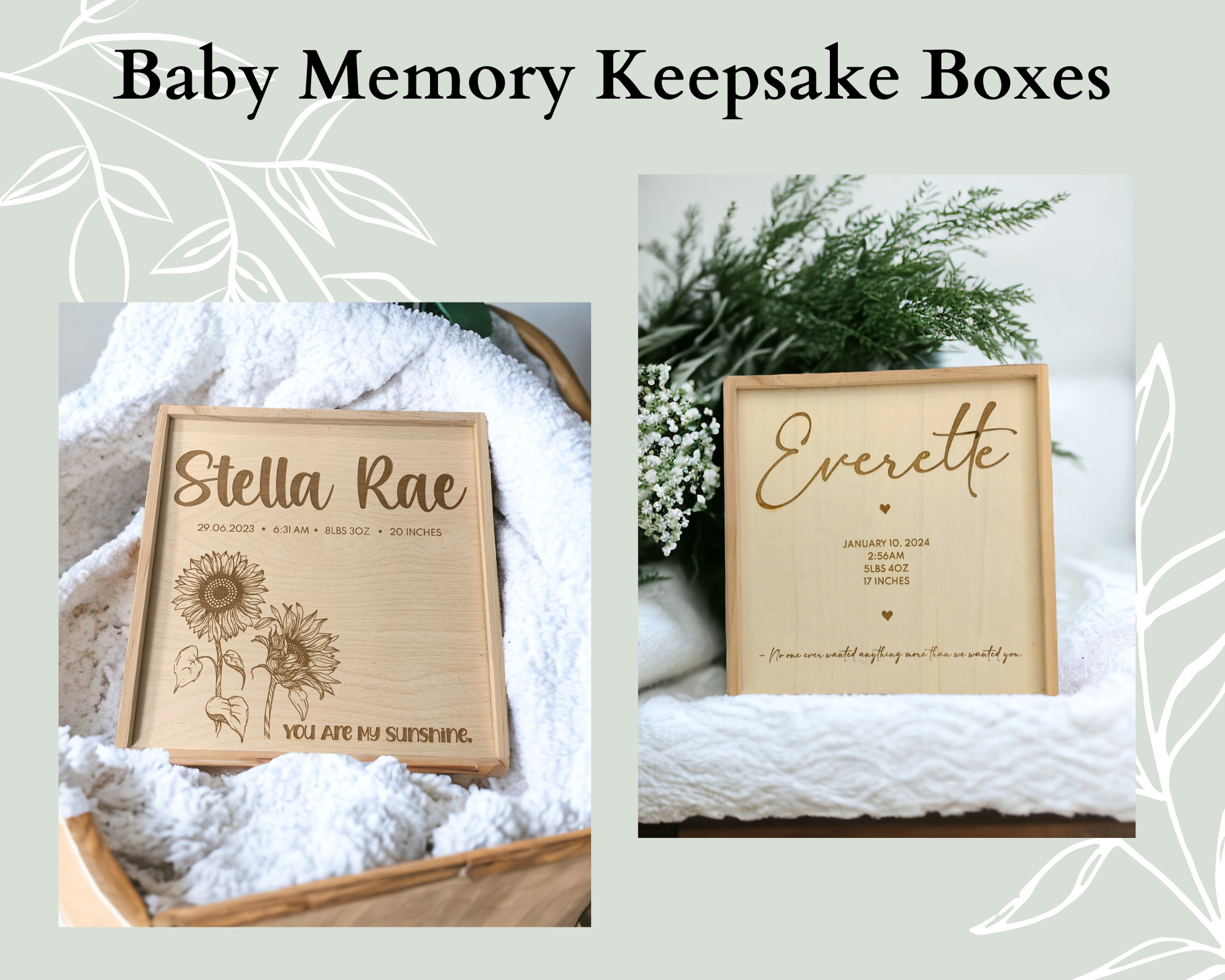 Baby Memory Keepsake Boxes | Royal Serenities