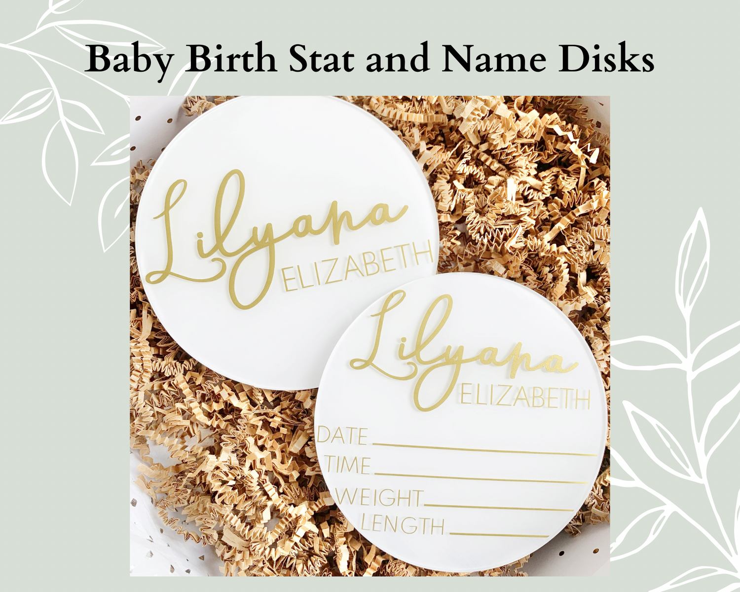Personalized Baby Announcement Signs