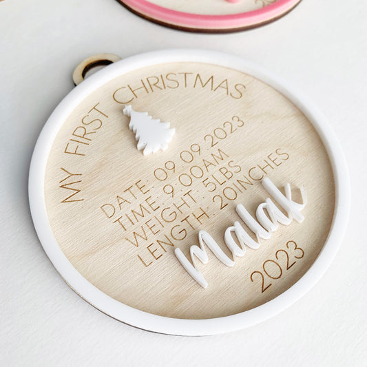 My First Christmas Ornament - Baby’s First Christmas 2023