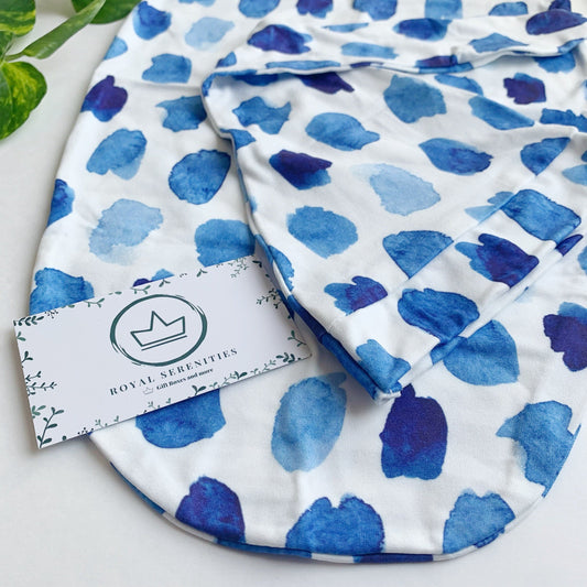 Blue Swaddle Sack and hat