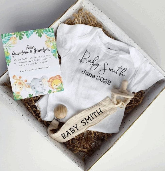 Pregnancy Announcement Box - Promoted To Grandma!
