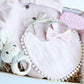 Baby Girl Gift Box Set, Baby Shower Gift, Baby Bow, New Baby Gift basket, Baby Bib, Newborn Baby Gift Hamper, Pink Bunny Rattle Easter Gift.