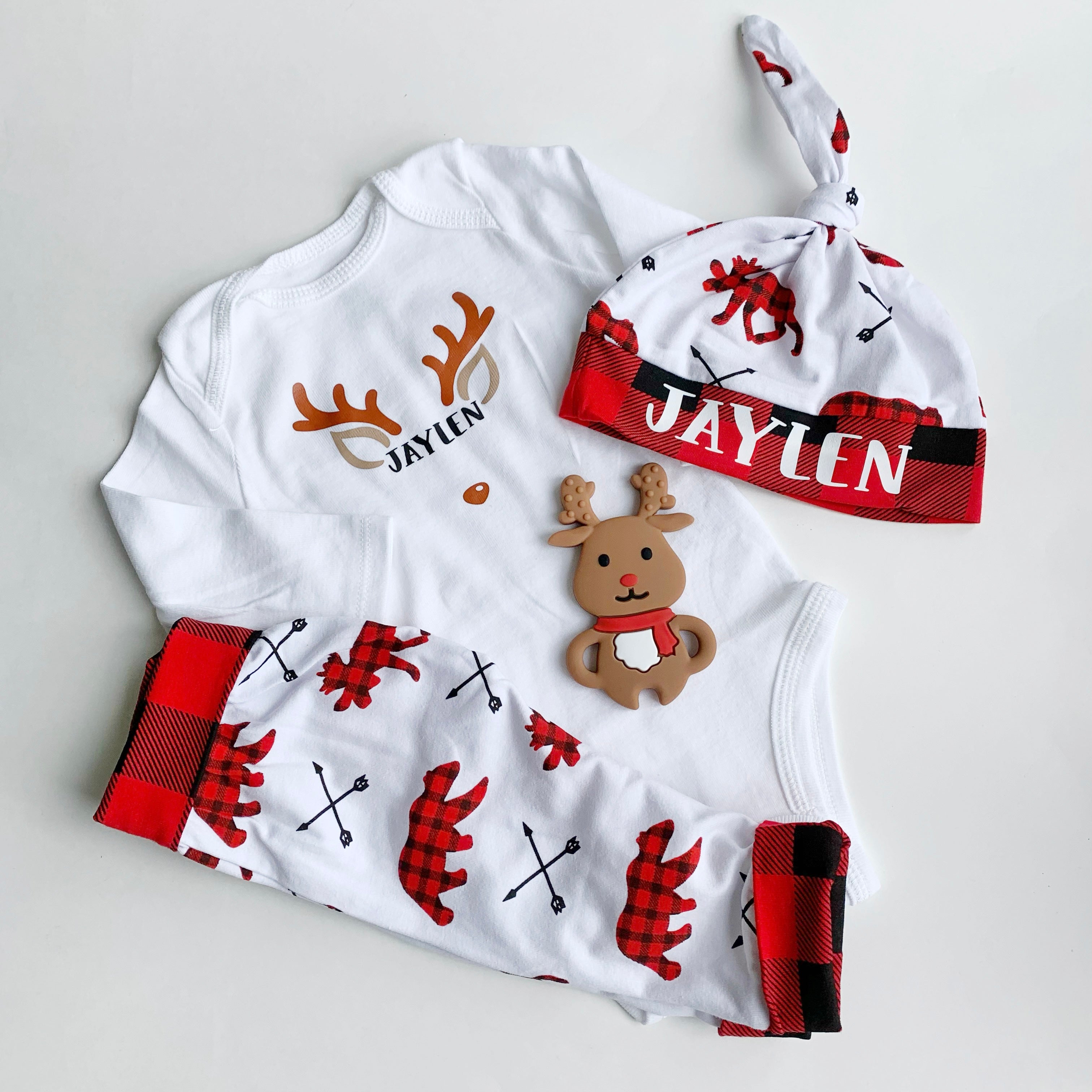 Baby s First Christmas Personalized Outfit