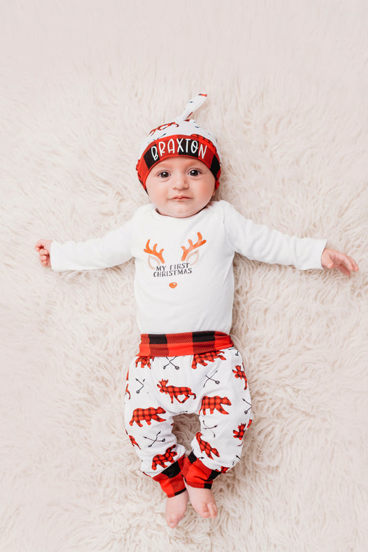 Baby's First Christmas - Personalized Outfit